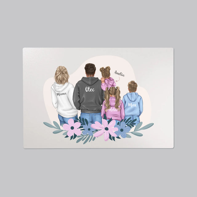 Tvorenie Postavy: Rodina S Deťmi - Podložka Na Stôl