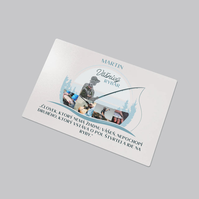 Tvar Z Fotografií: Vášnivý Rybár - Podložka Na Stôl