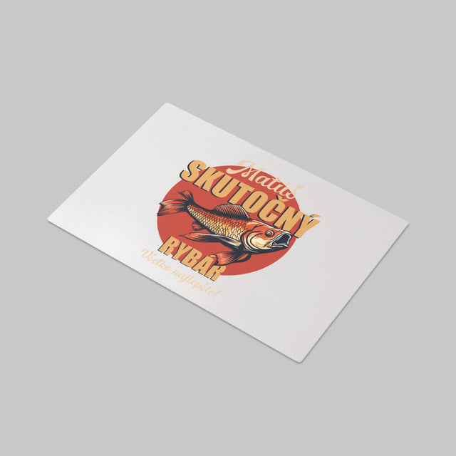 Meno A Podpis: Skutočný Rybár - Podložka Na Stôl