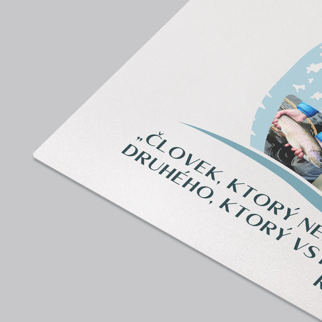 Tvar Z Fotografií: Vášnivý Rybár - Podložka Na Stôl