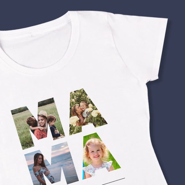 Slovo Z Fotografií: Mama Z Tvojich Fotografií - Dámske Tričko