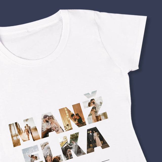 Slovo Z Fotografií: Manželka Z Tvojich Fotografií - Dámske Tričko