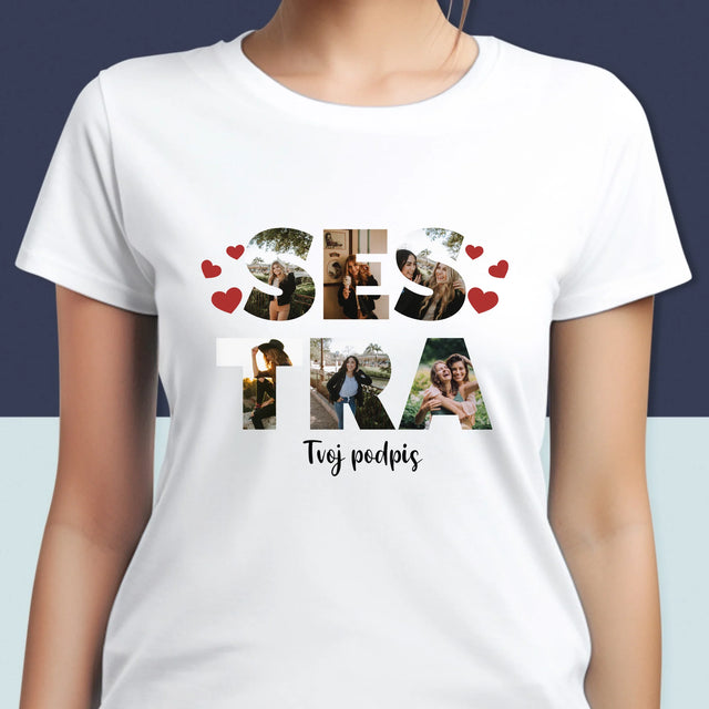 Slovo Z Fotografií: Sestra Z Tvojich Fotografií - Dámske Tričko
