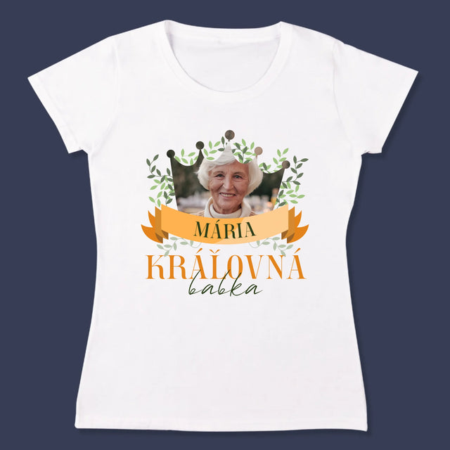 Fotografia A Podpis: Kráľovná Babka - Dámske Tričko