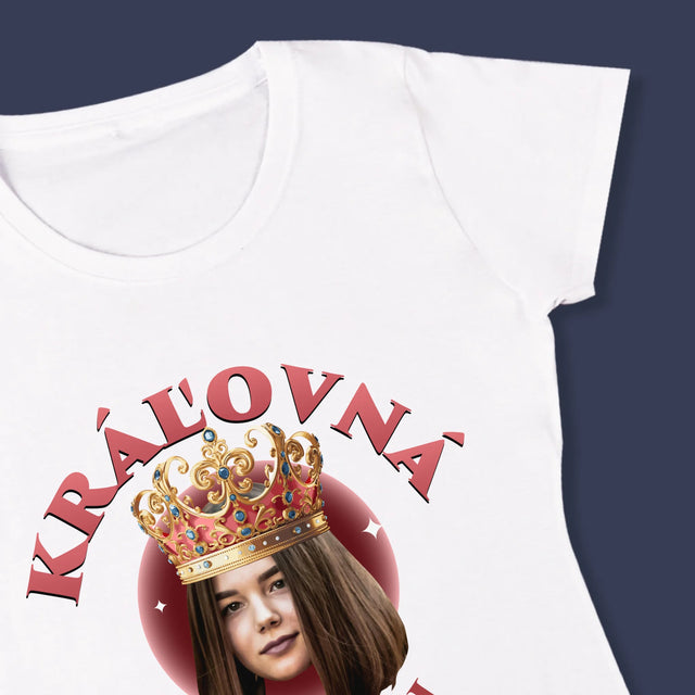 Fotografia A Podpis: Kráľovná Fotografia - Dámske Tričko