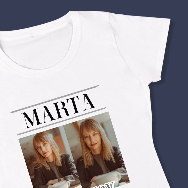 Fotokoláž: Prešlo 40 Rokov - Dámske Tričko