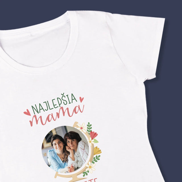 Fotografia A Podpis: Najlepšia Mama Svet - Dámske Tričko