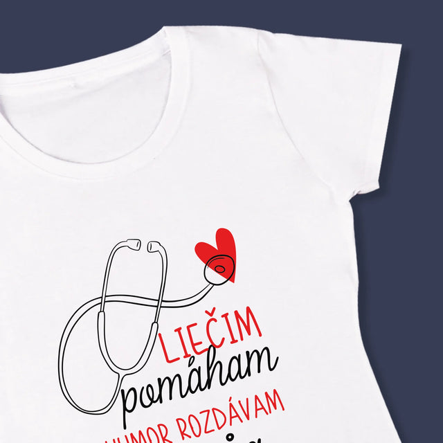 Meno A Podpis: Liečim Pomáham - Dámske Tričko