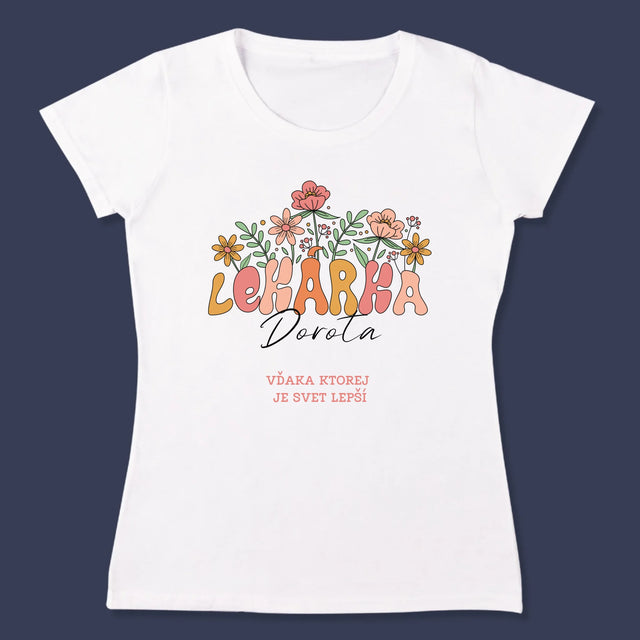 Meno A Podpis: Lekárka - Dámske Tričko