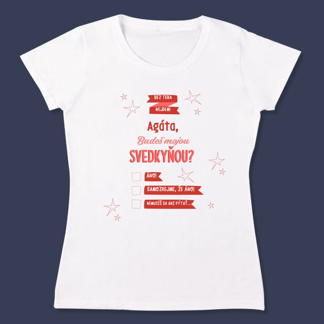 Meno A Podpis: Bez Teba Nejdem - Dámske Tričko