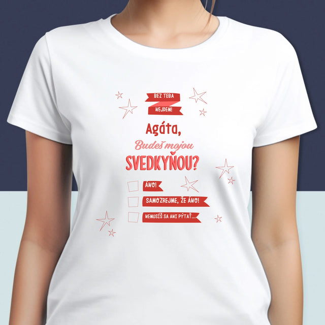 Meno A Podpis: Bez Teba Nejdem - Dámske Tričko