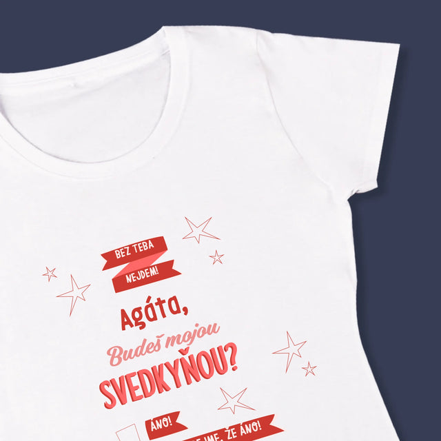 Meno A Podpis: Bez Teba Nejdem - Dámske Tričko