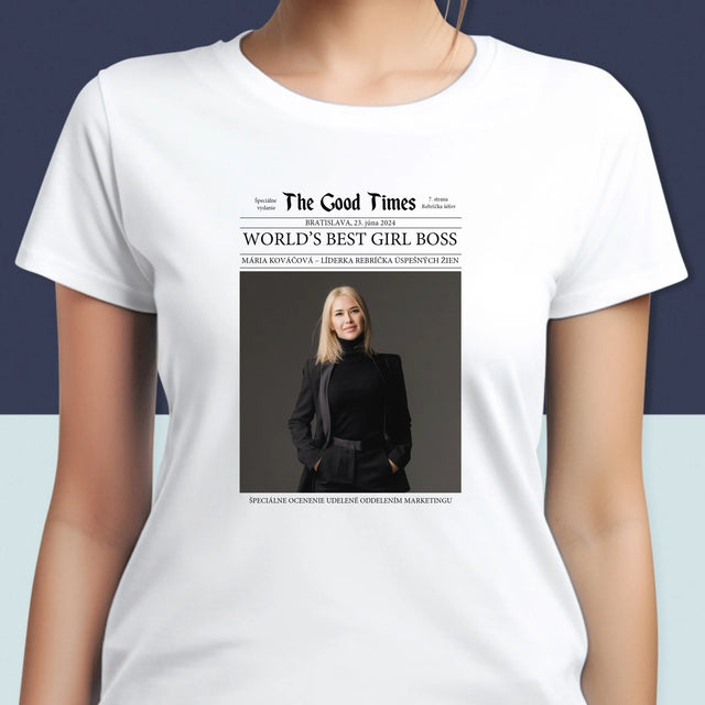 Obálka Časopisu: World’S Best Girl Boss - Dámske Tričko