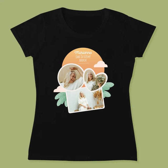 Fotokoláž: Vysnívaný Oddych - Dámske Tričko