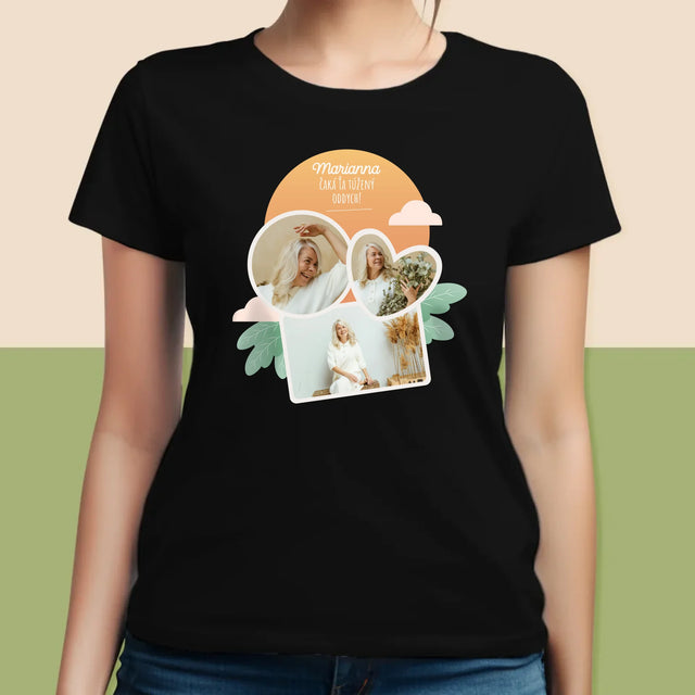 Fotokoláž: Vysnívaný Oddych - Dámske Tričko