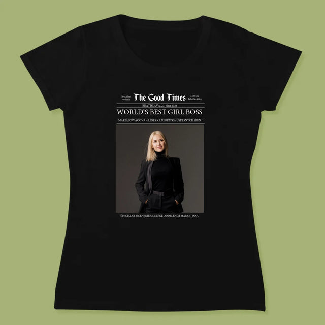 Obálka Časopisu: World’S Best Girl Boss - Dámske Tričko