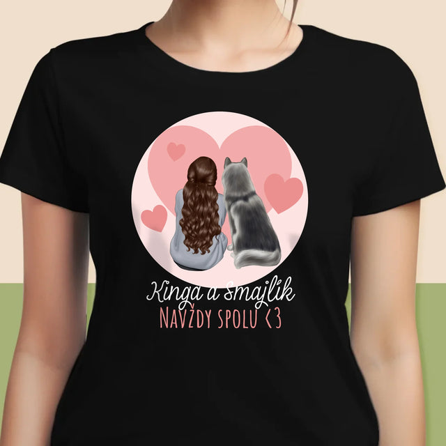 Tvorenie Postavy: Psí Kamarát - Dámske Tričko