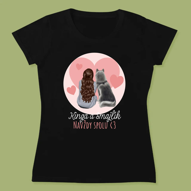 Tvorenie Postavy: Psí Kamarát - Dámske Tričko