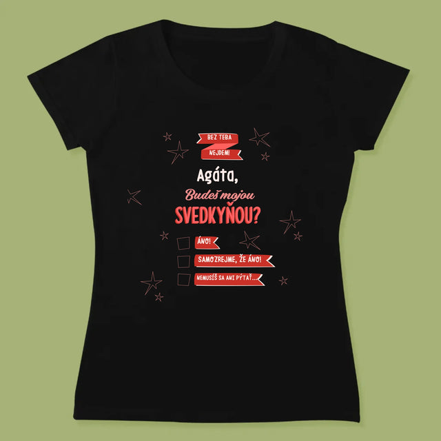 Meno A Podpis: Bez Teba Nejdem - Dámske Tričko