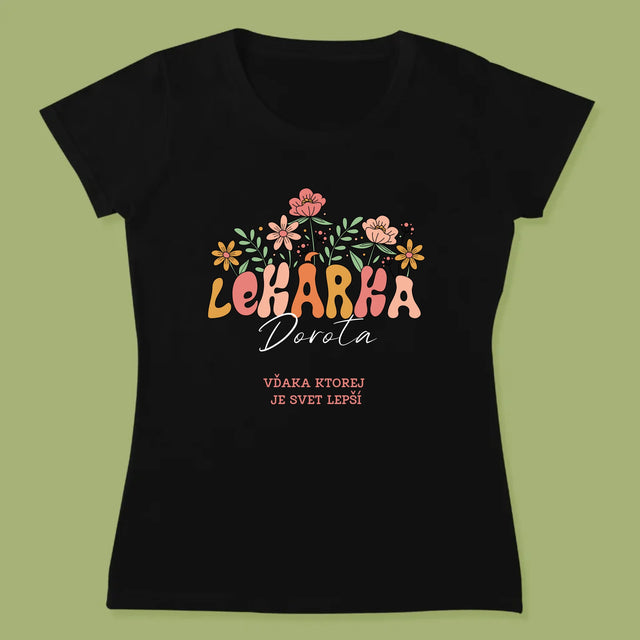 Meno A Podpis: Lekárka - Dámske Tričko
