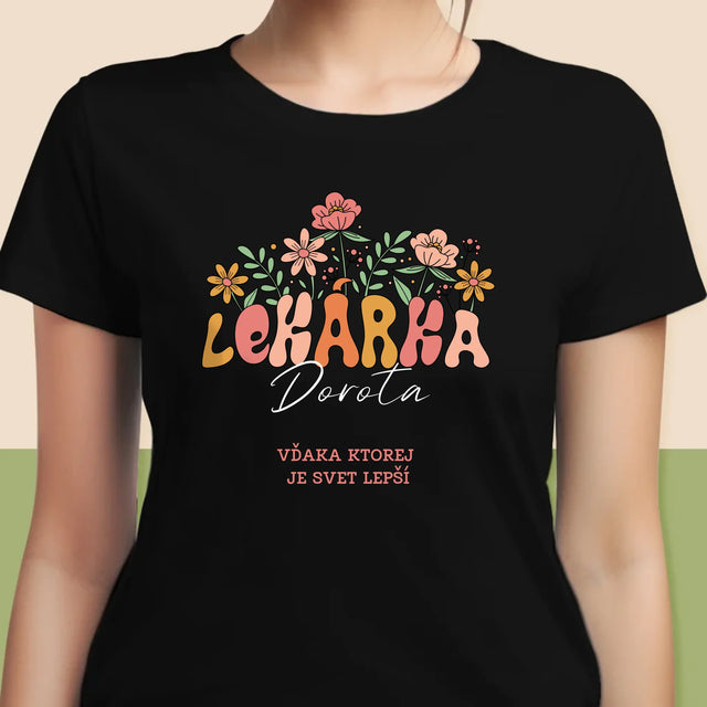 Meno A Podpis: Lekárka - Dámske Tričko