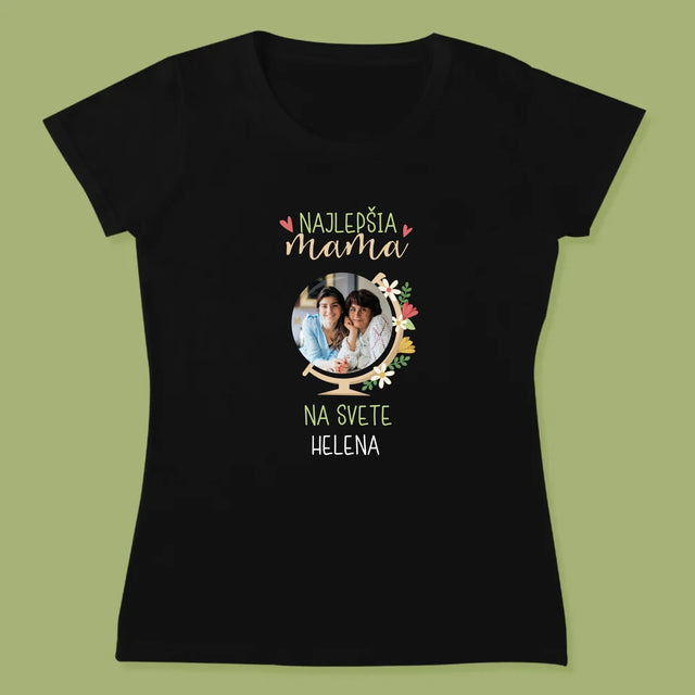 Fotografia A Podpis: Najlepšia Mama Svet - Dámske Tričko