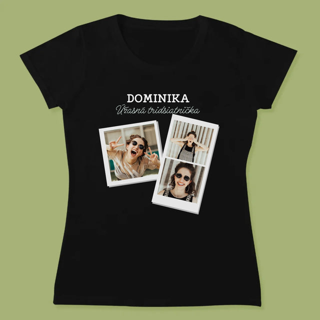 Fotokoláž: Úžasná Tridsiatnička - Dámske Tričko