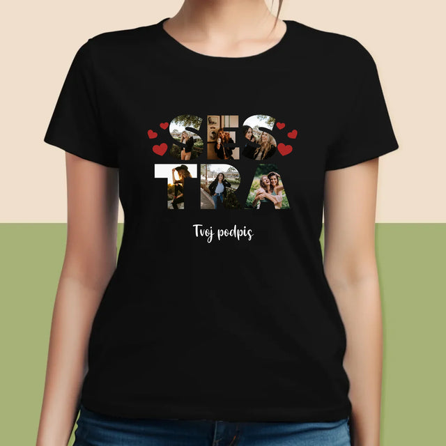 Slovo Z Fotografií: Sestra Z Tvojich Fotografií - Dámske Tričko