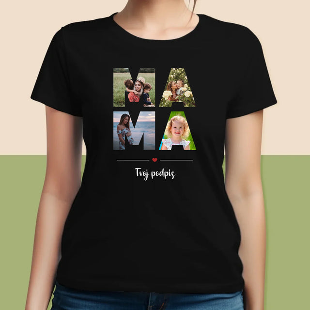 Slovo Z Fotografií: Mama Z Tvojich Fotografií - Dámske Tričko