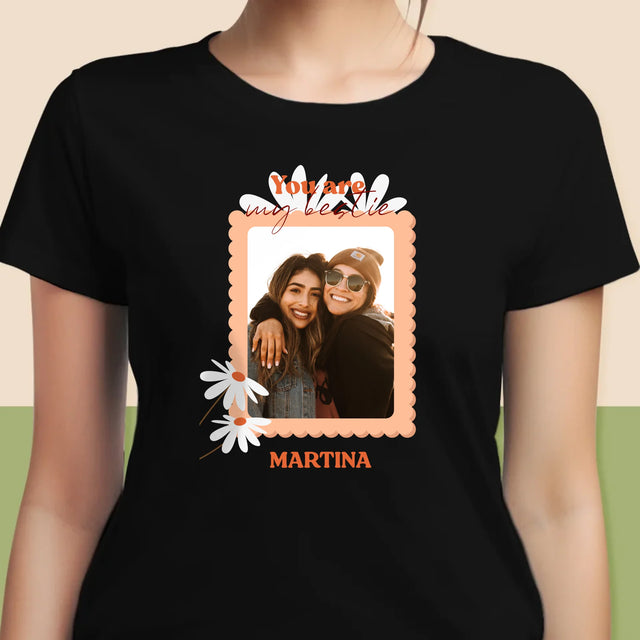 Fotokoláž: Fotografia Besties - Dámske Tričko