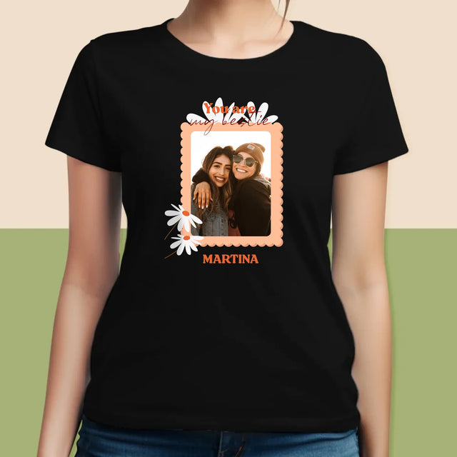 Fotokoláž: Fotografia Besties - Dámske Tričko