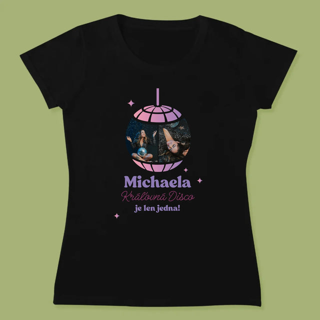 Fotokoláž: Kráľovná Disco 2 Fotografie - Dámske Tričko
