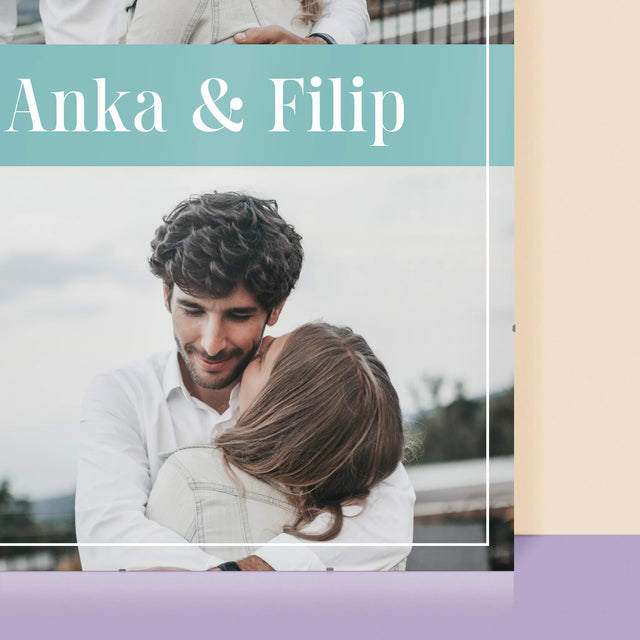 Fotokoláž: Pár Mená - Plagát