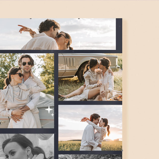 Fotokoláž: To The Moon And Back - Plagát