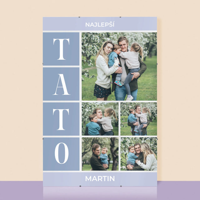 Fotokoláž: Najlepší Tato Koláž - Plagát