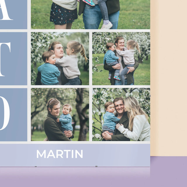 Fotokoláž: Najlepší Tato Koláž - Plagát