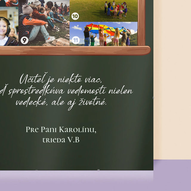 Tvar Z Fotografií: Učiteľ Je Niekto Viac - Plagát