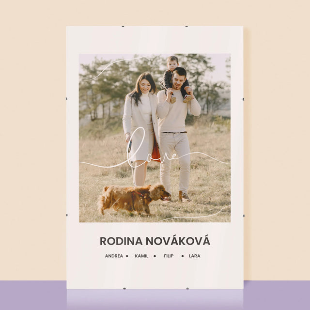 Fotografia A Podpis: Love Rodina - Plagát