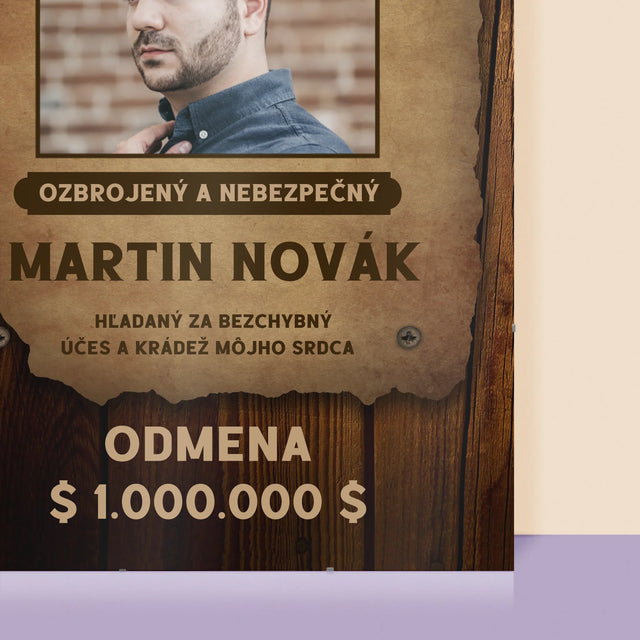 Fotografia A Podpis: Hľadaný Človek - Plagát