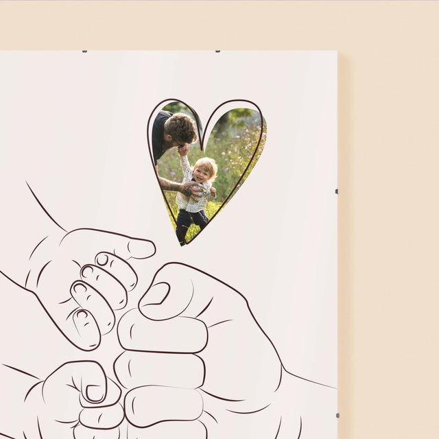 Fotografia A Podpis: Ocko Dieťa Rúčka - Plagát