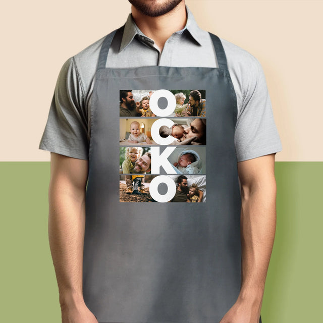 Fotokoláž: Nápis Ocko - Zástera