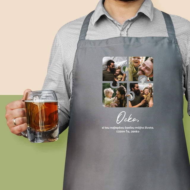 Fotokoláž: Puzzle Fotografie Pre Ocka - Zástera