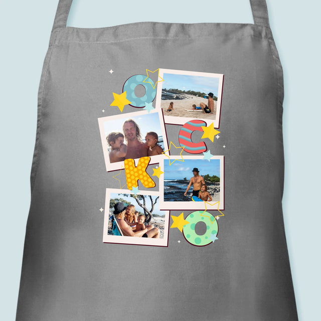 Fotokoláž: Písmená Ocko - Zástera