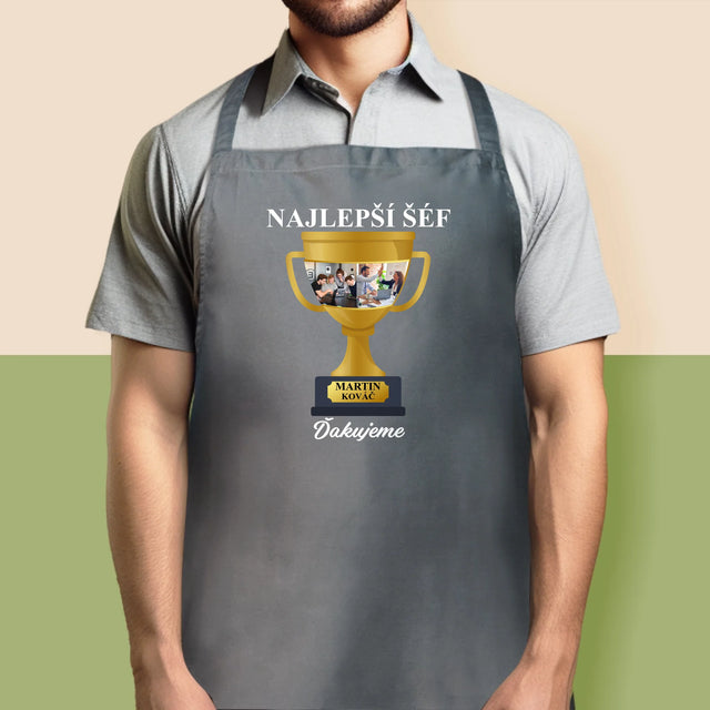 Fotokoláž: Pohár Pre Najlepšieho Šéfa - Zástera