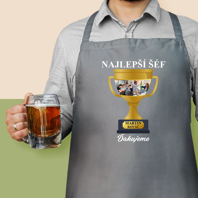 Fotokoláž: Pohár Pre Najlepšieho Šéfa - Zástera