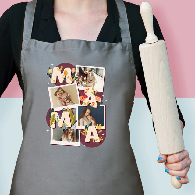 Fotokoláž: Písmená Mama - Zástera