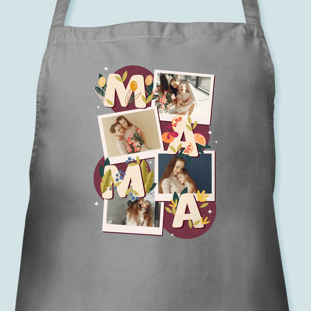 Fotokoláž: Písmená Mama - Zástera