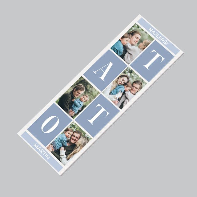 Fotokoláž: Najlepší Tato Koláž - Magnetka Na Chladničku