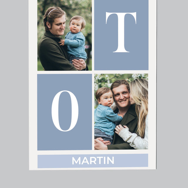 Fotokoláž: Najlepší Tato Koláž - Magnetka Na Chladničku