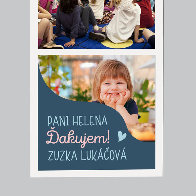 Fotografia A Podpis: Pamiatka Pre Učiteľku V Škôlke - Magnetka Na Chladničku